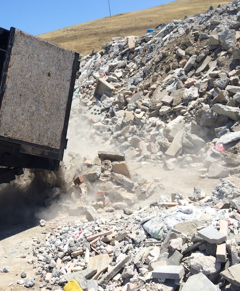 Construction Debris removal from Bye Junk