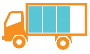 Truck Icon Three Quarters Full