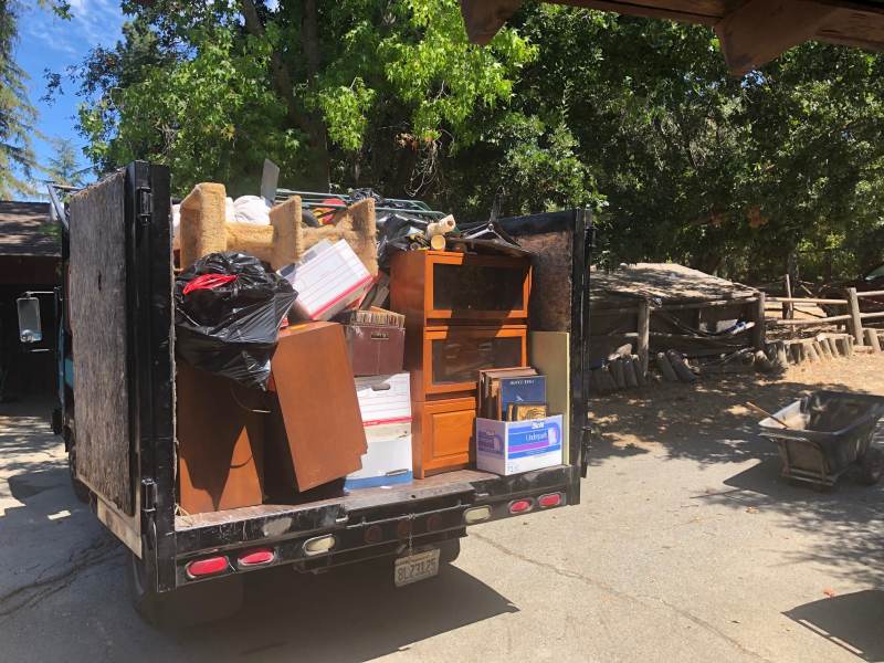 Junk Removal In Moraga truck full from residential job